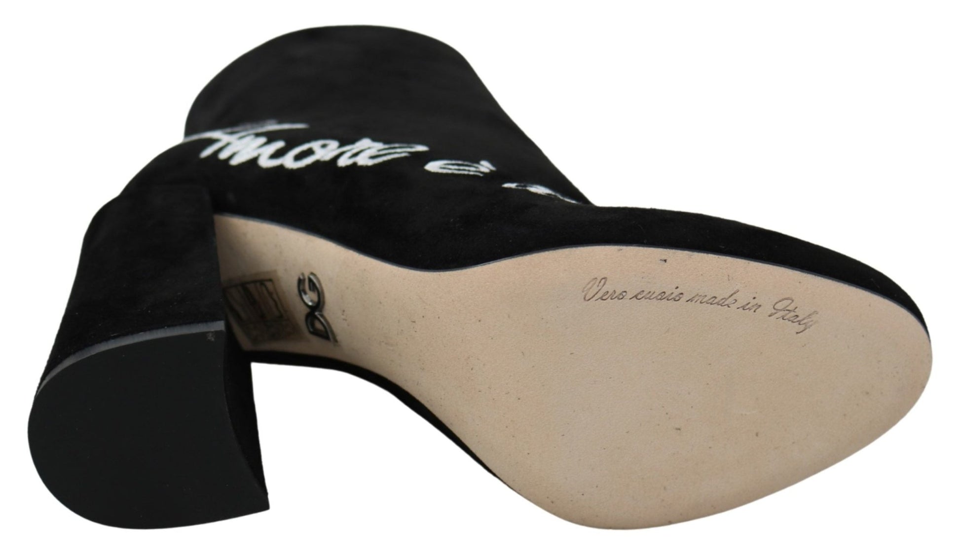 Dolce & Gabbana Embroidered Ankle Boots in Lambskin Suede - Sandy Store ByNet