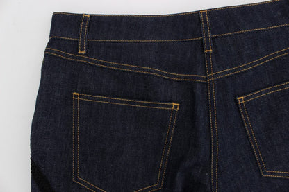 Dolce & Gabbana Embroidered Capri Jeans for Elegant Styling - Sandy Store ByNet