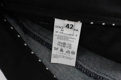 Dolce & Gabbana Embroidered Capri Jeans for Elegant Styling - Sandy Store ByNet