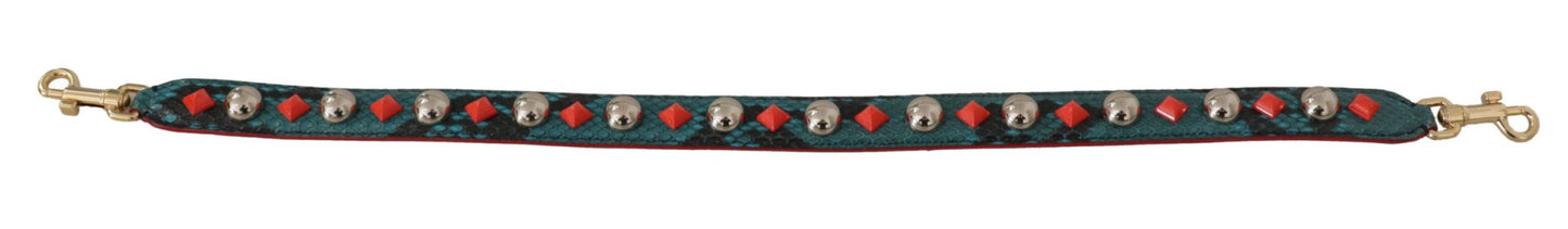 Dolce & Gabbana Emerald Green Leather Shoulder Strap - Sandy Store ByNet