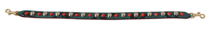 Dolce & Gabbana Emerald Green Leather Shoulder Strap - Sandy Store ByNet