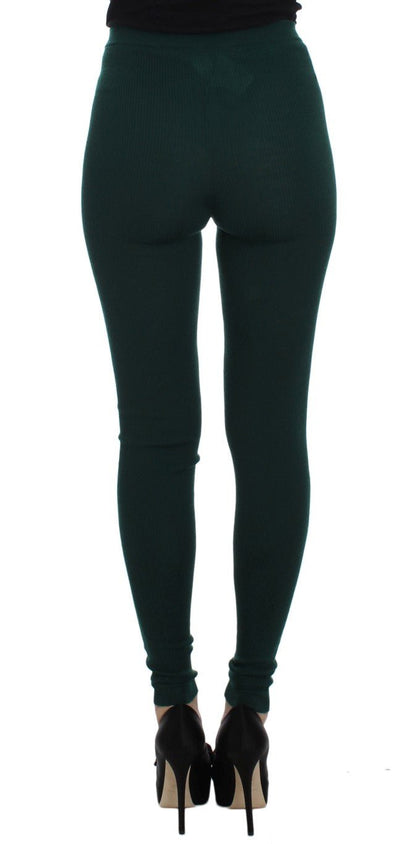 Dolce & Gabbana Emerald Treasure High Waist Cashmere Pants - Sandy Store ByNet