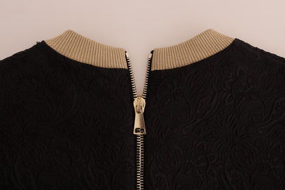 Dolce & Gabbana Enchanted Sequined Black Brocade Sweater - Sandy Store ByNet