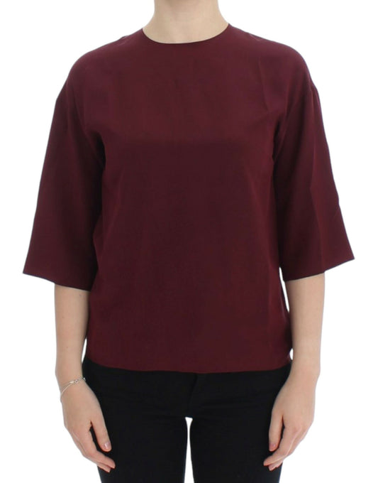 Dolce & Gabbana Enchanted Sicilian Silk Top - Sandy Store ByNet
