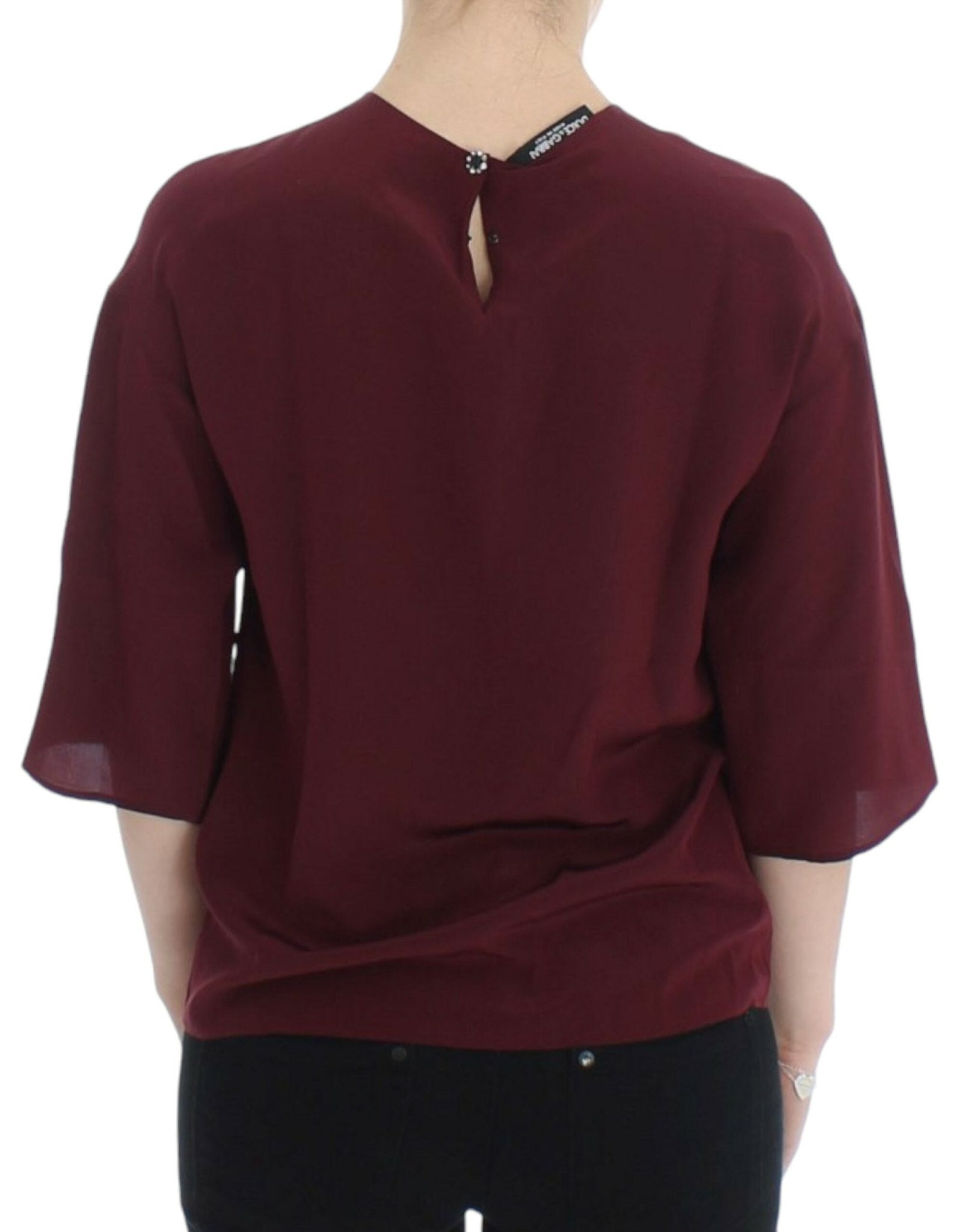 Dolce & Gabbana Enchanted Sicilian Silk Top - Sandy Store ByNet