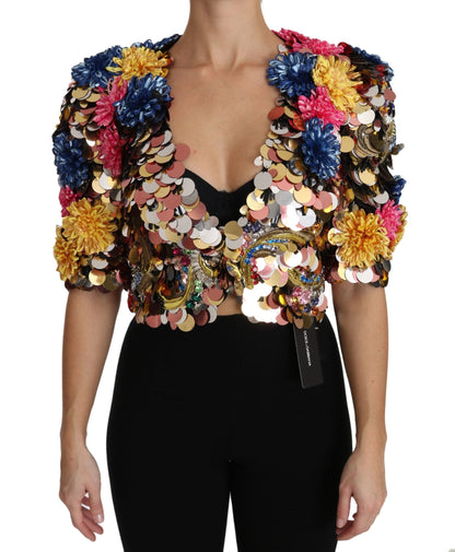 Dolce & Gabbana Enchanted Sicily Crystal - Embellished Short Jacket - Sandy Store ByNet