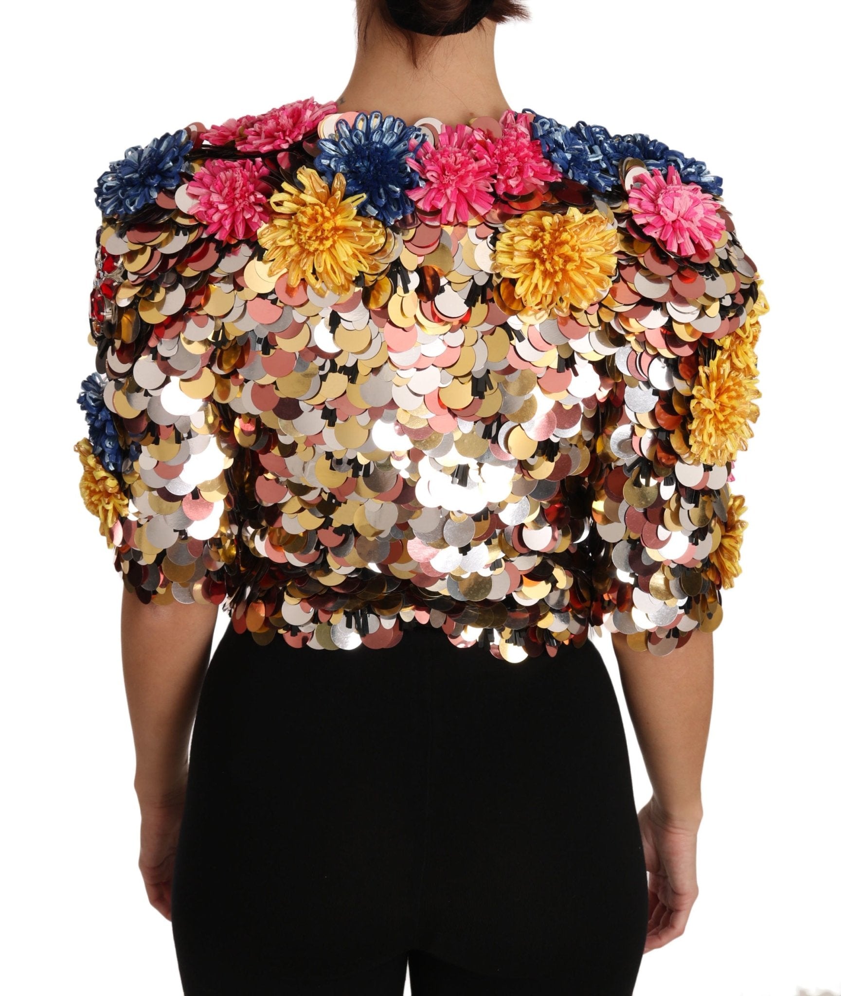 Dolce & Gabbana Enchanted Sicily Crystal - Embellished Short Jacket - Sandy Store ByNet