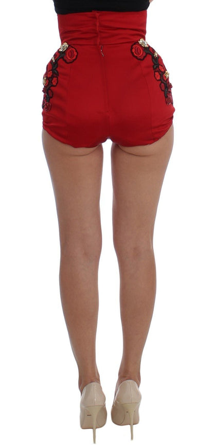 Dolce & Gabbana Enchanted Sicily Embroidered Silk Shorts - Sandy Store ByNet