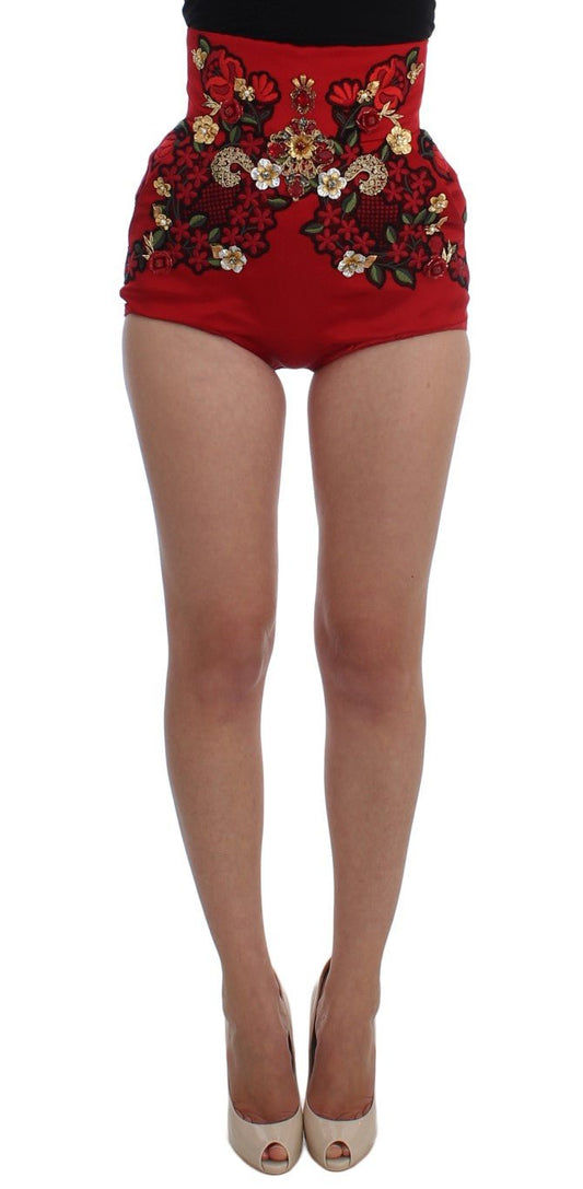 Dolce & Gabbana Enchanted Sicily Embroidered Silk Shorts - Sandy Store ByNet