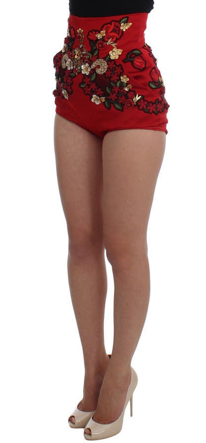 Dolce & Gabbana Enchanted Sicily Embroidered Silk Shorts - Sandy Store ByNet
