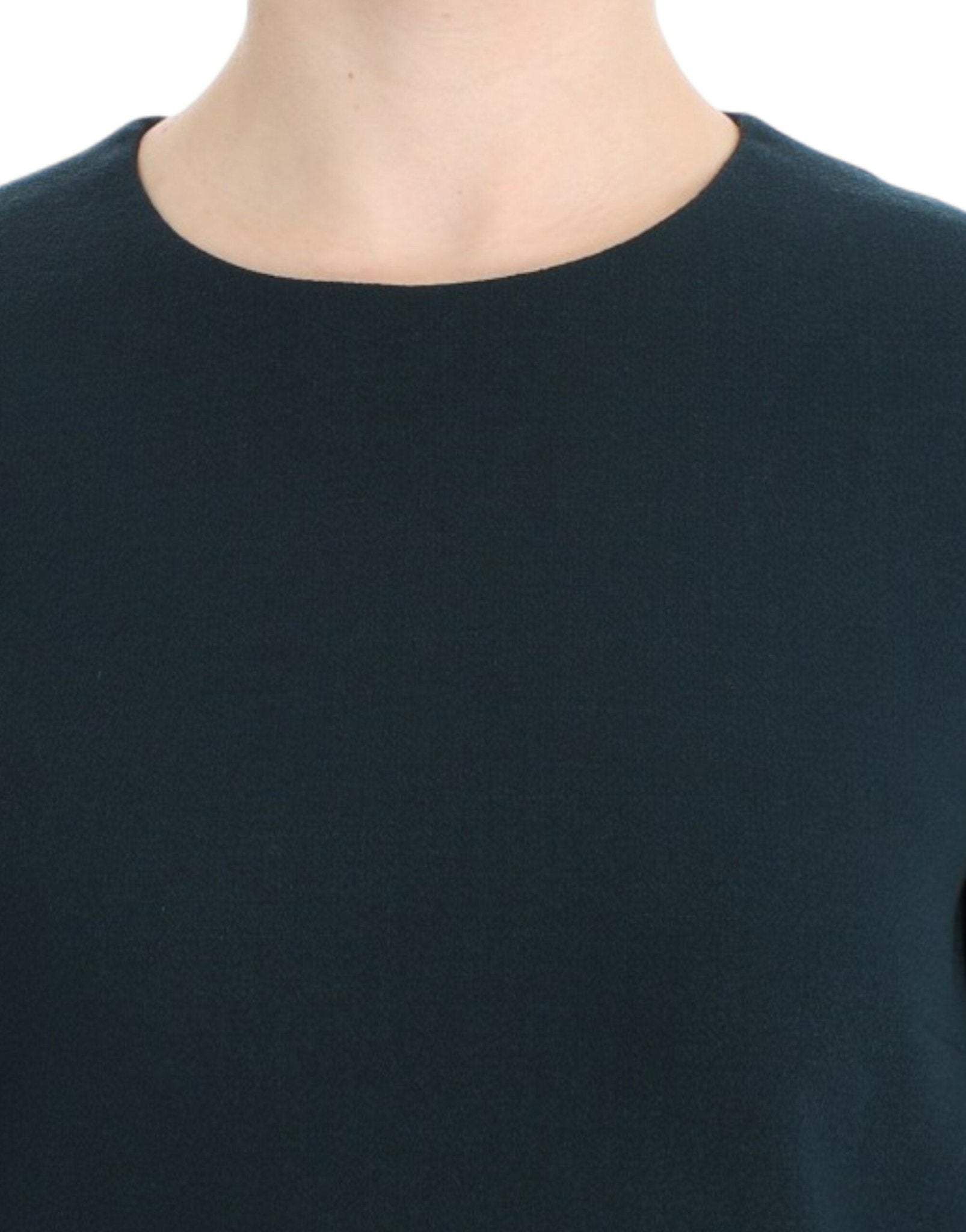 Dolce & Gabbana Enchanted Sicily Green Wool Silk Blend Blouse - Sandy Store ByNet