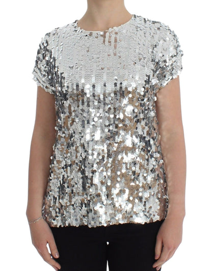 Dolce & Gabbana Enchanted Sicily Sequined Evening Blouse - Sandy Store ByNet