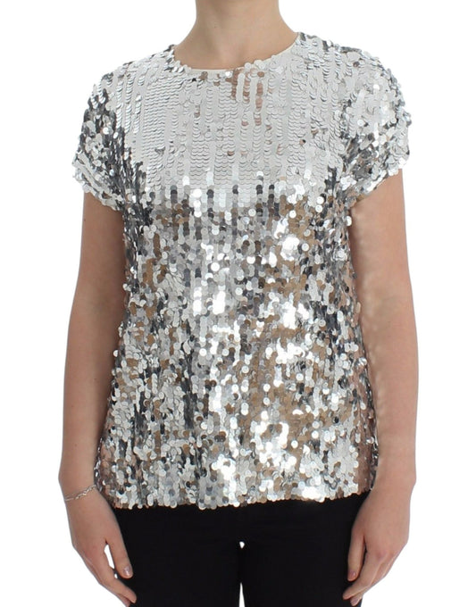 Dolce & Gabbana Enchanted Sicily Sequined Evening Blouse - Sandy Store ByNet