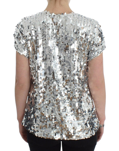 Dolce & Gabbana Enchanted Sicily Sequined Evening Blouse - Sandy Store ByNet