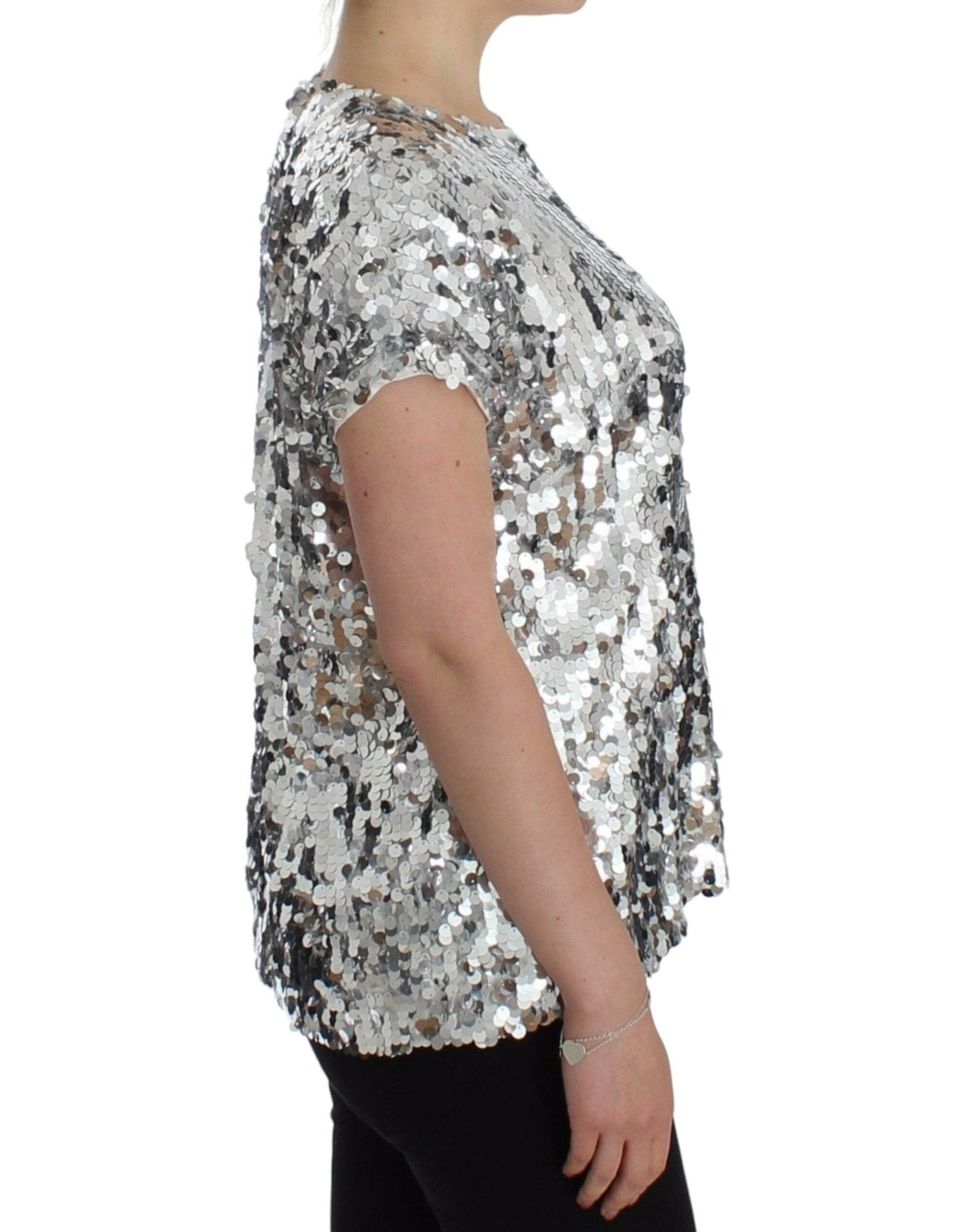 Dolce & Gabbana Enchanted Sicily Sequined Evening Blouse - Sandy Store ByNet
