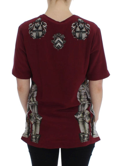 Dolce & Gabbana Enchanted Sicily Silk Blouse with Knight Print - Sandy Store ByNet