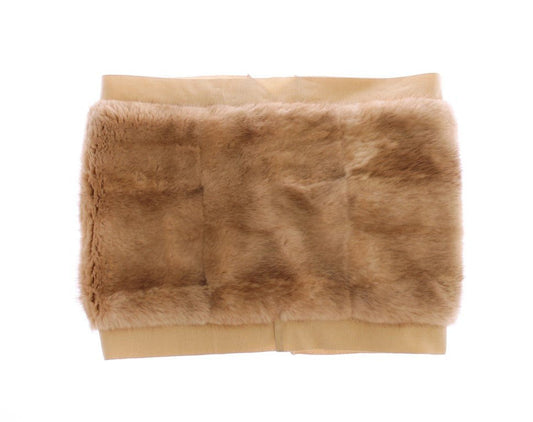 Dolce & Gabbana Exclusive Beige MINK Fur Scarf Wrap - Sandy Store ByNet