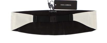 Dolce & Gabbana Exclusive White Silk Cummerbund - Sandy Store ByNet