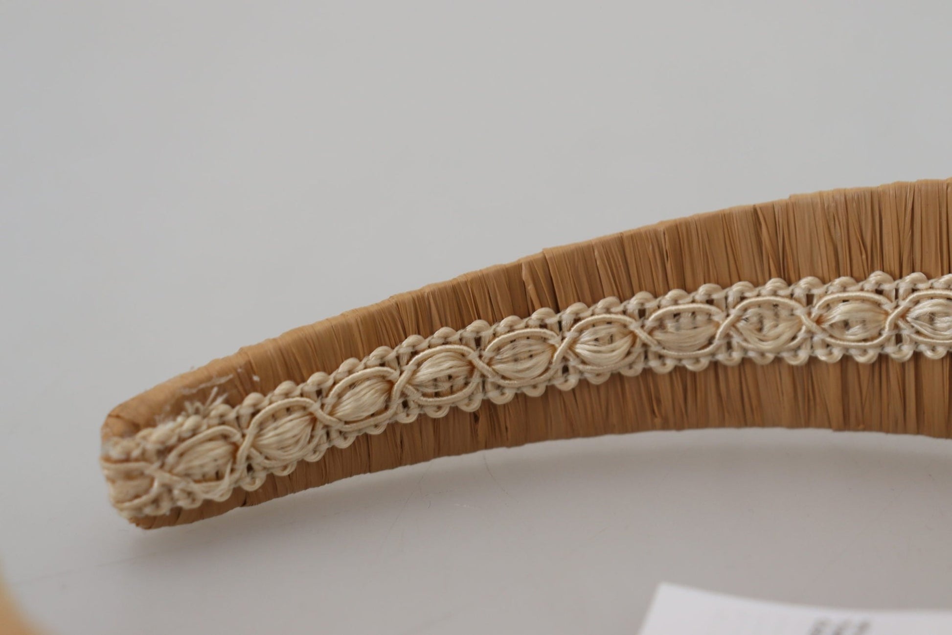 Dolce & Gabbana Exquisite Beige Viscose Diadem Headband - Sandy Store ByNet