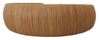 Dolce & Gabbana Exquisite Beige Viscose Diadem Headband - Sandy Store ByNet