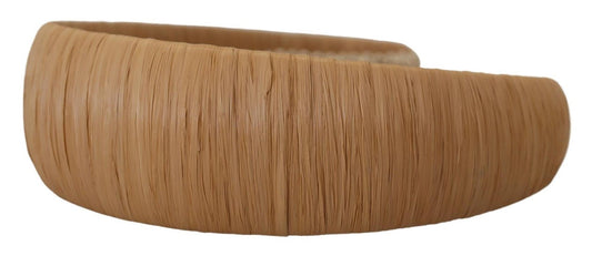 Dolce & Gabbana Exquisite Beige Viscose Diadem Headband - Sandy Store ByNet