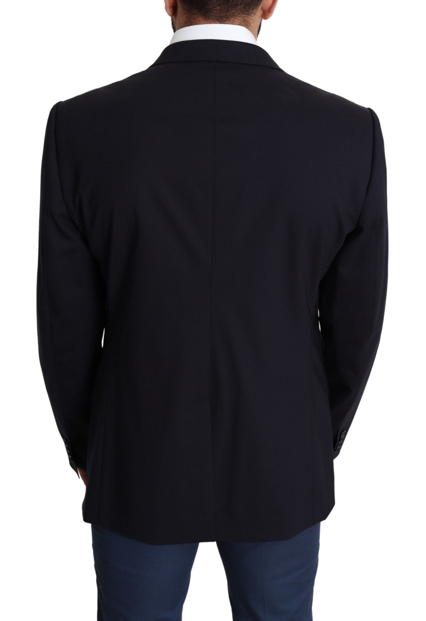 Dolce & Gabbana Exquisite Black Wool Stretch Martini Blazer - Sandy Store ByNet