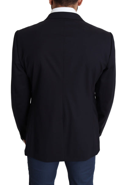 Dolce & Gabbana Exquisite Black Wool Stretch Martini Blazer - Sandy Store ByNet