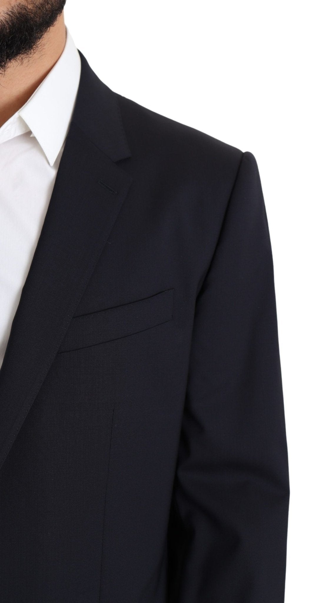Dolce & Gabbana Exquisite Black Wool Stretch Martini Blazer - Sandy Store ByNet