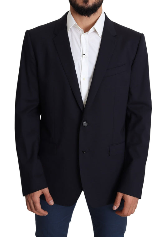 Dolce & Gabbana Exquisite Black Wool Stretch Martini Blazer - Sandy Store ByNet