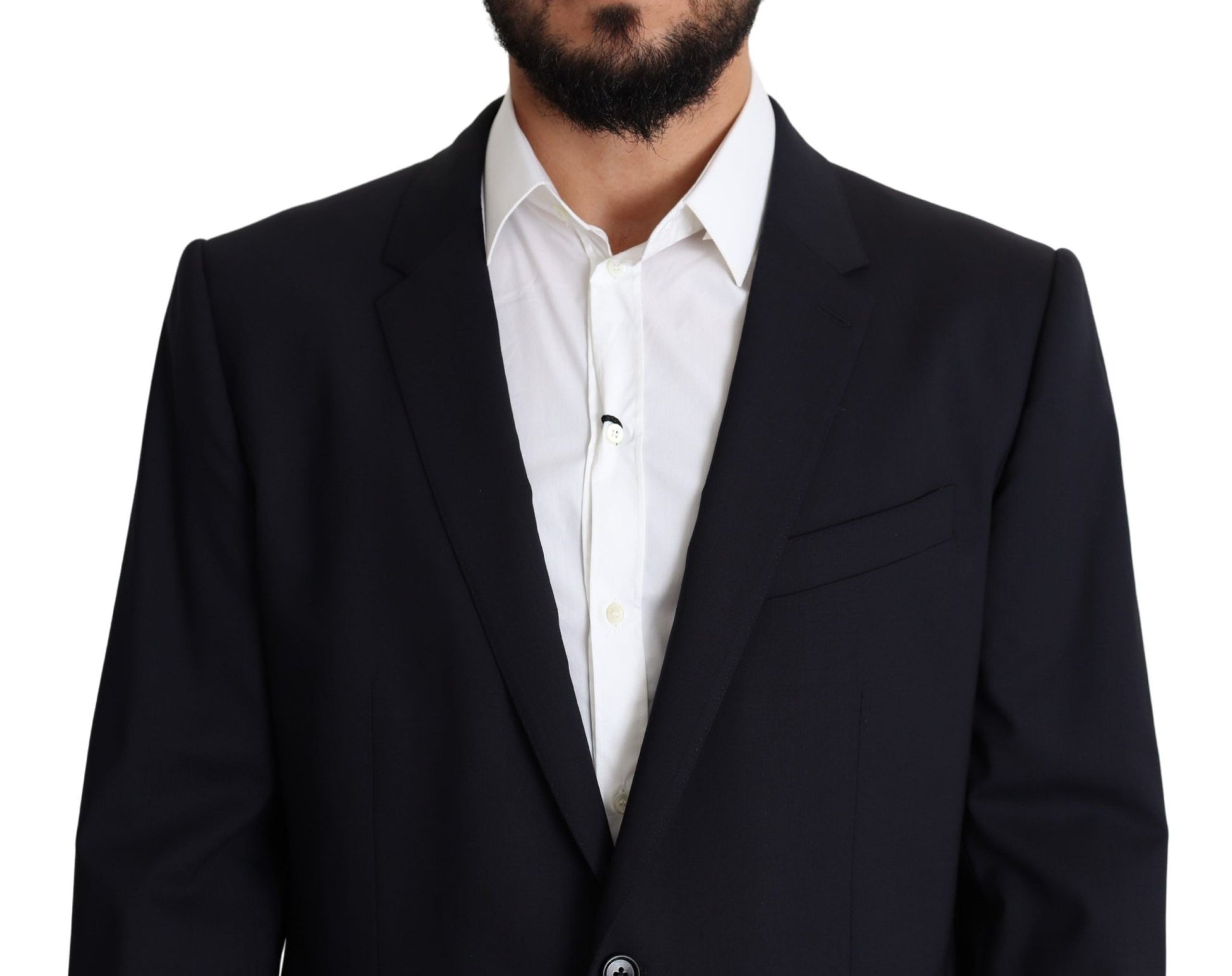 Dolce & Gabbana Exquisite Black Wool Stretch Martini Blazer - Sandy Store ByNet