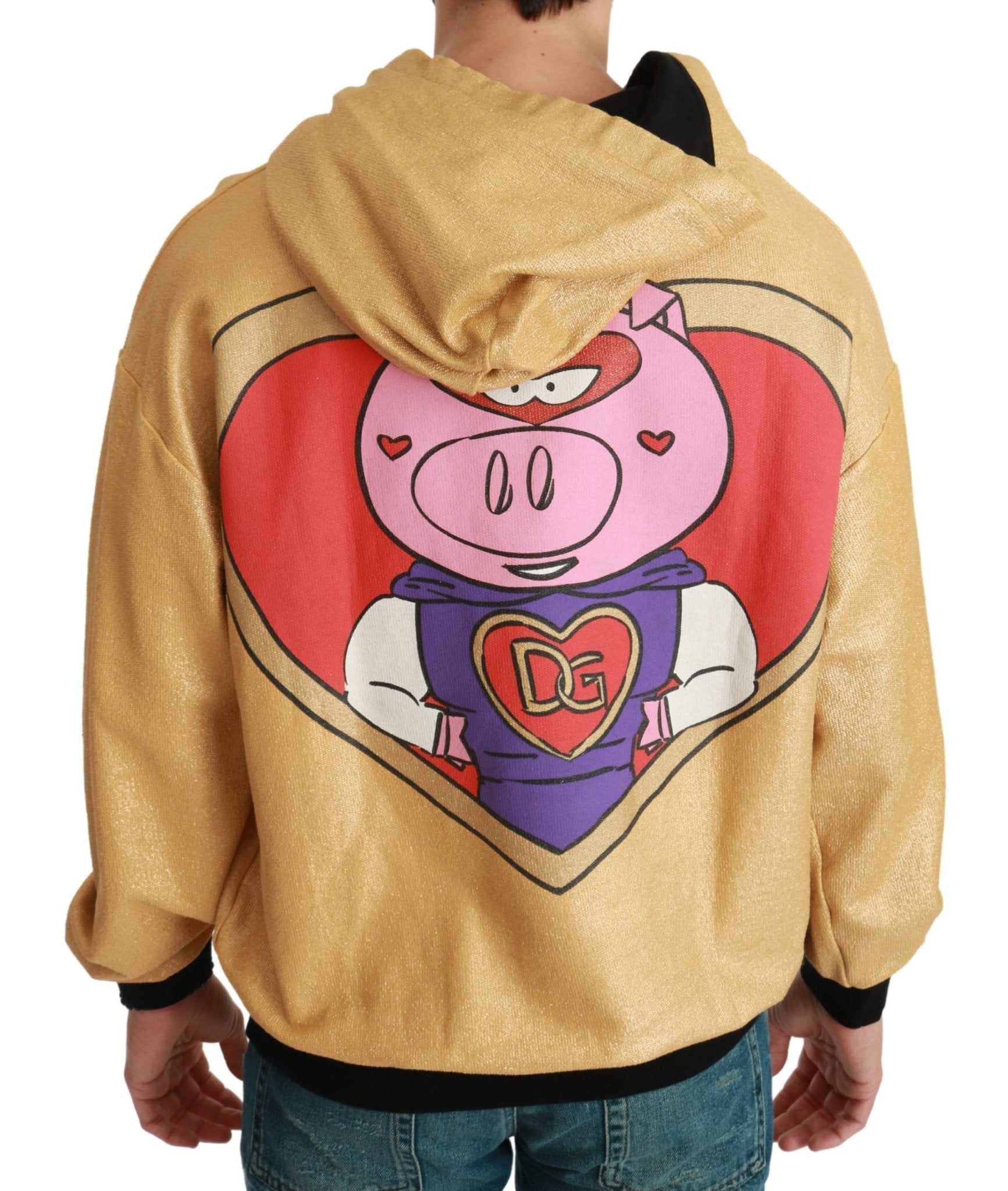 Dolce & Gabbana Exquisite Gold Hooded Cotton Sweater - Sandy Store ByNet