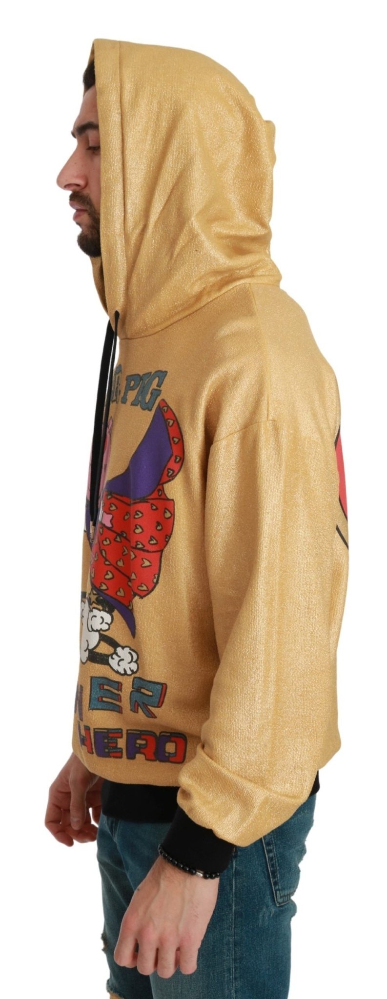 Dolce & Gabbana Exquisite Gold Hooded Cotton Sweater - Sandy Store ByNet