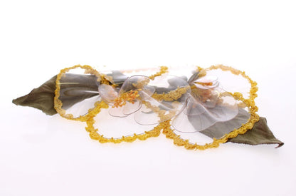 Dolce & Gabbana Exquisite Handmade Floral Silk Brooch - Sandy Store ByNet