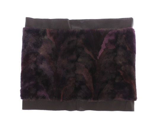 Dolce & Gabbana Exquisite Purple MINK Fur Scarf Wrap - Sandy Store ByNet