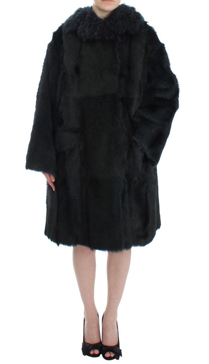 Dolce & Gabbana Exquisite Shearling Coat Jacket - Sandy Store ByNet