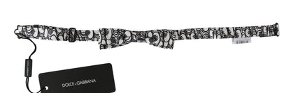 Dolce & Gabbana Exquisite Silk Bow Tie with Pattern - Sandy Store ByNet