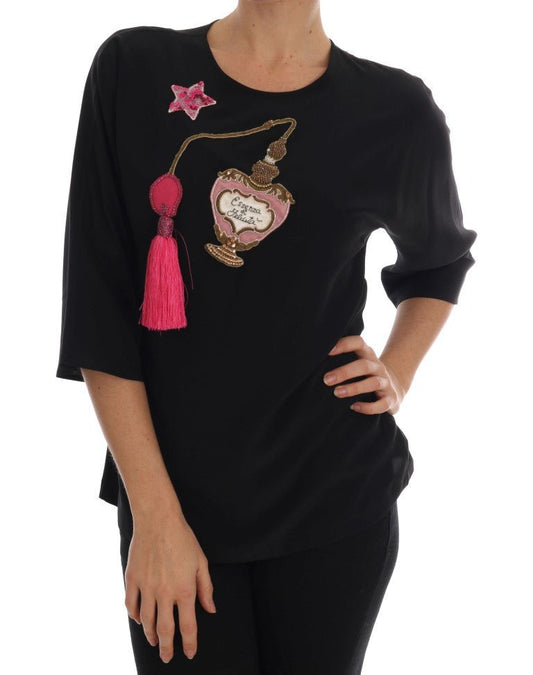 Dolce & Gabbana Fairy Tale Embroidered Silk Blouse - Sandy Store ByNet