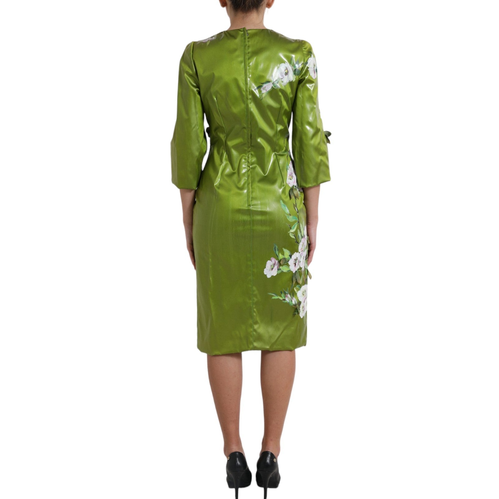 Dolce & Gabbana Floral Elegance Midi Sheath Dress - Sandy Store ByNet