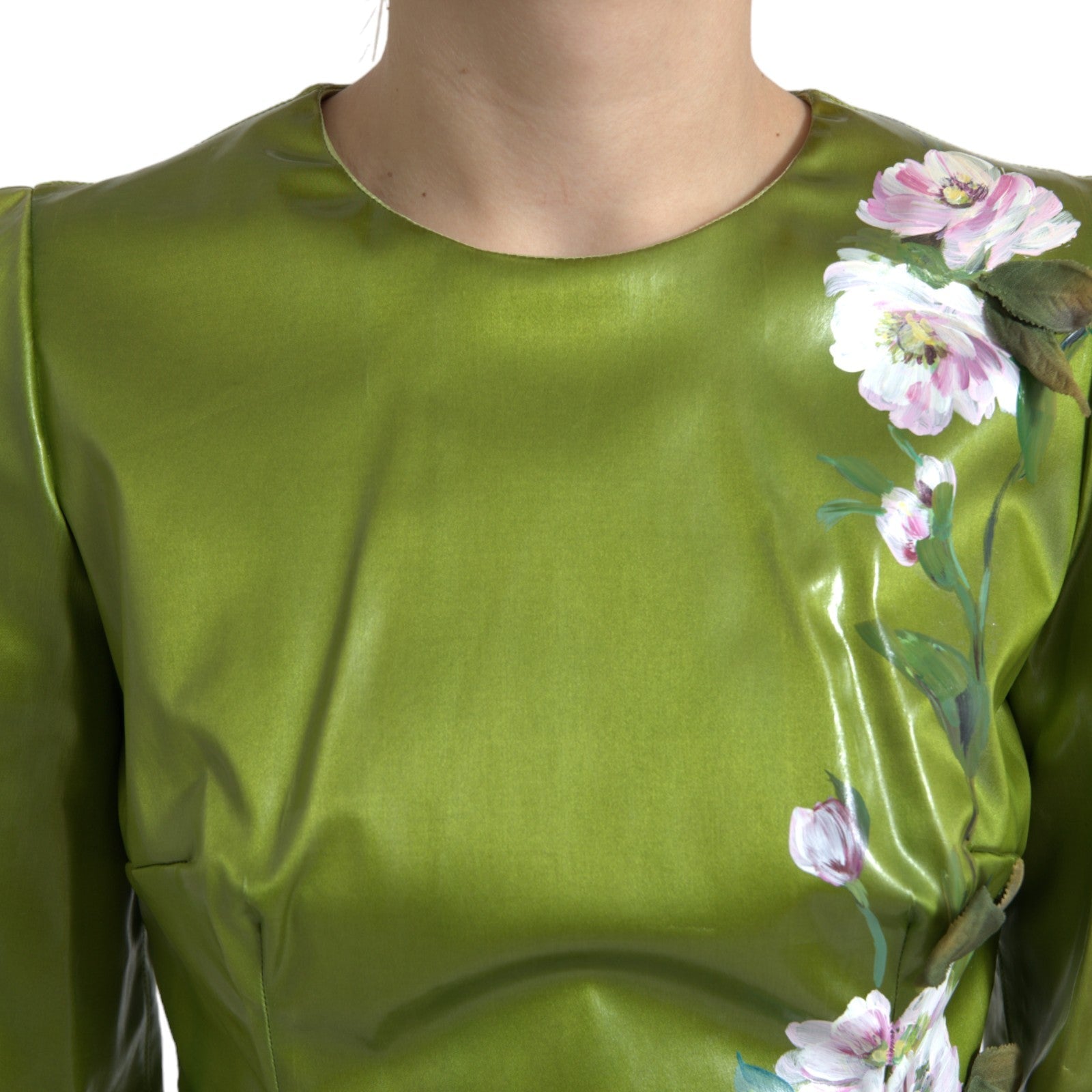 Dolce & Gabbana Floral Elegance Midi Sheath Dress - Sandy Store ByNet