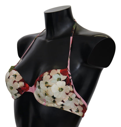 Dolce & Gabbana Floral Elegance Swimwear Top - Sandy Store ByNet