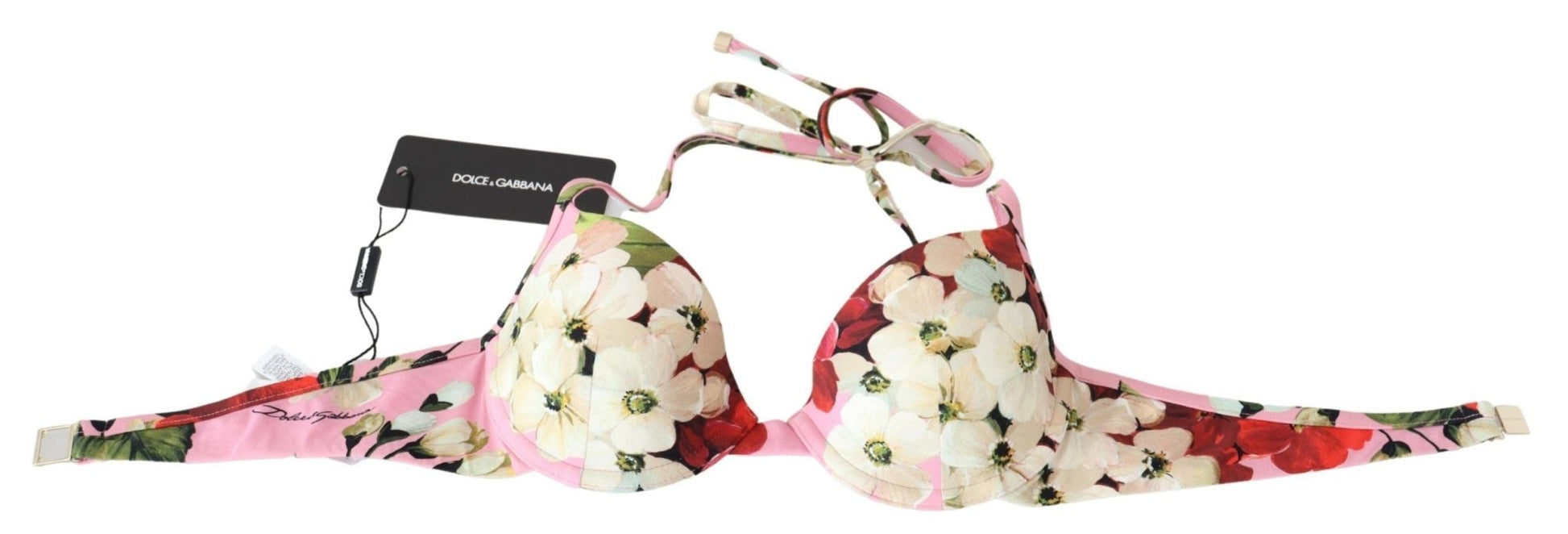 Dolce & Gabbana Floral Elegance Swimwear Top - Sandy Store ByNet