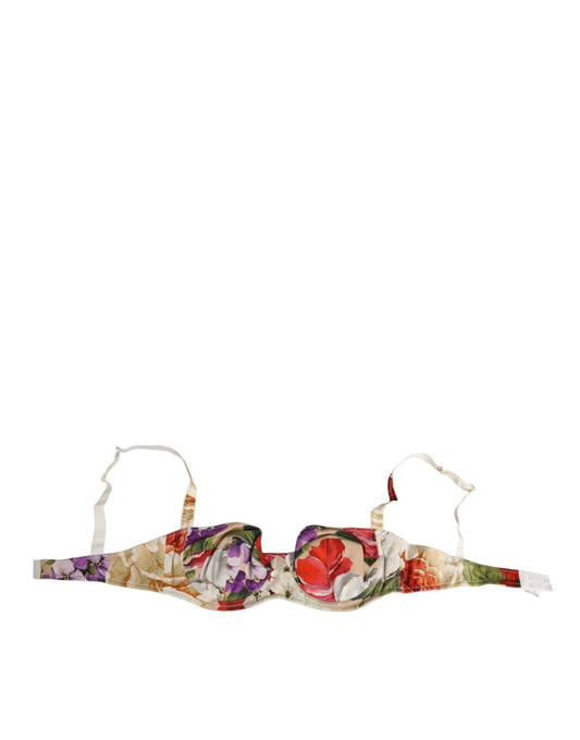 Dolce & Gabbana Floral Print Semi Padded Balconette Bra Underwear – IT4 | L par Dolce & Gabbana | Disponible sur Sandy Store ByNet
