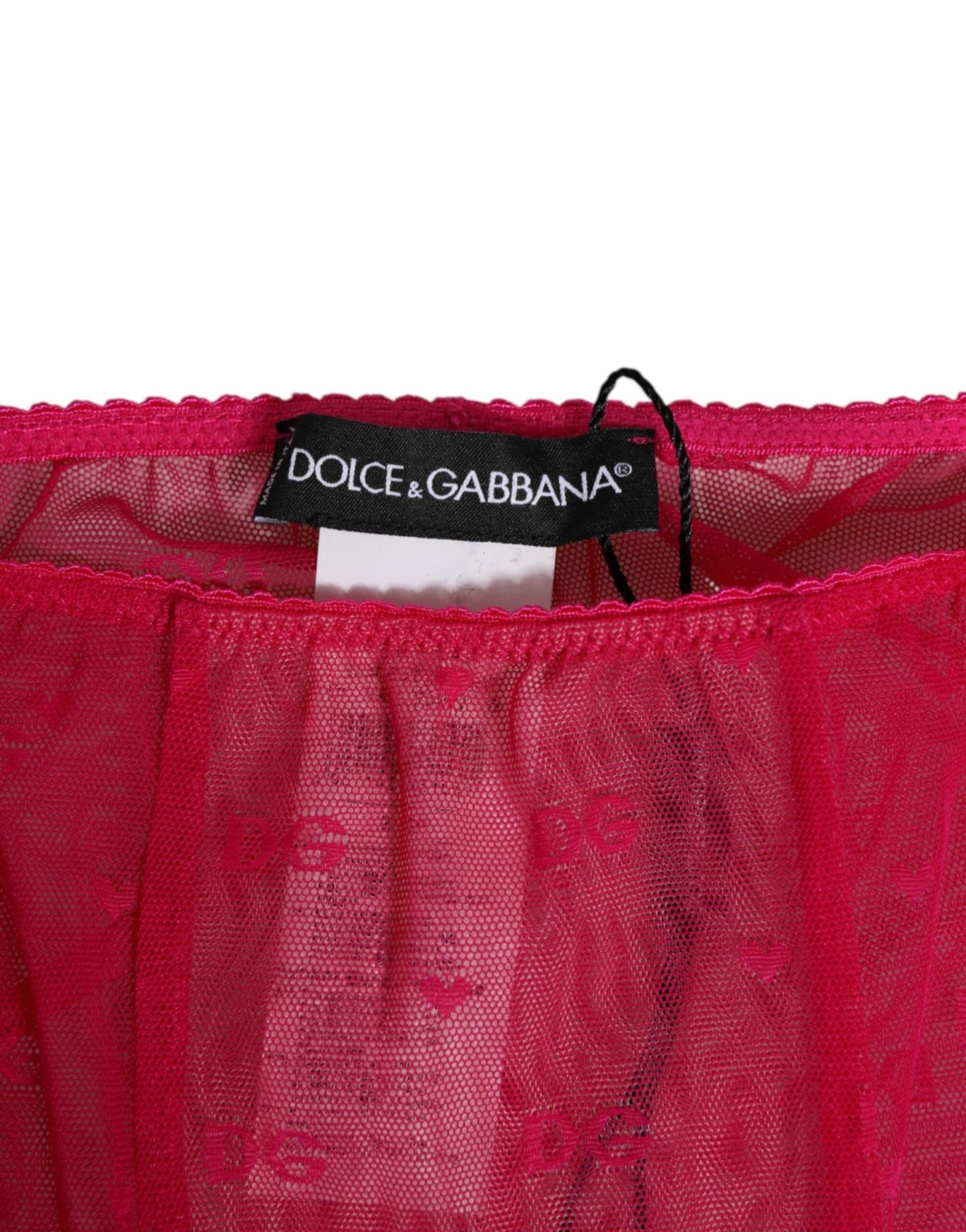 Dolce & Gabbana Fuchsia Logo Lace Tight Midi Trousers Underwear – IT2 | S par Dolce & Gabbana | Disponible sur Sandy Store ByNet