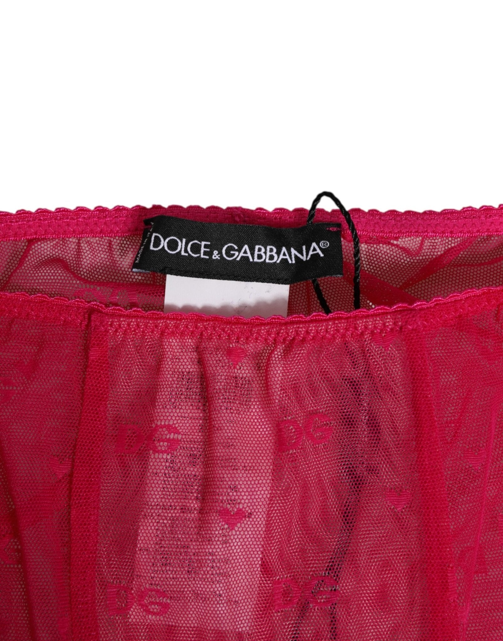 Dolce & Gabbana Fuchsia Logo Lace Tight Midi Trousers Underwear – IT2 | S par Dolce & Gabbana | Disponible sur Sandy Store ByNet