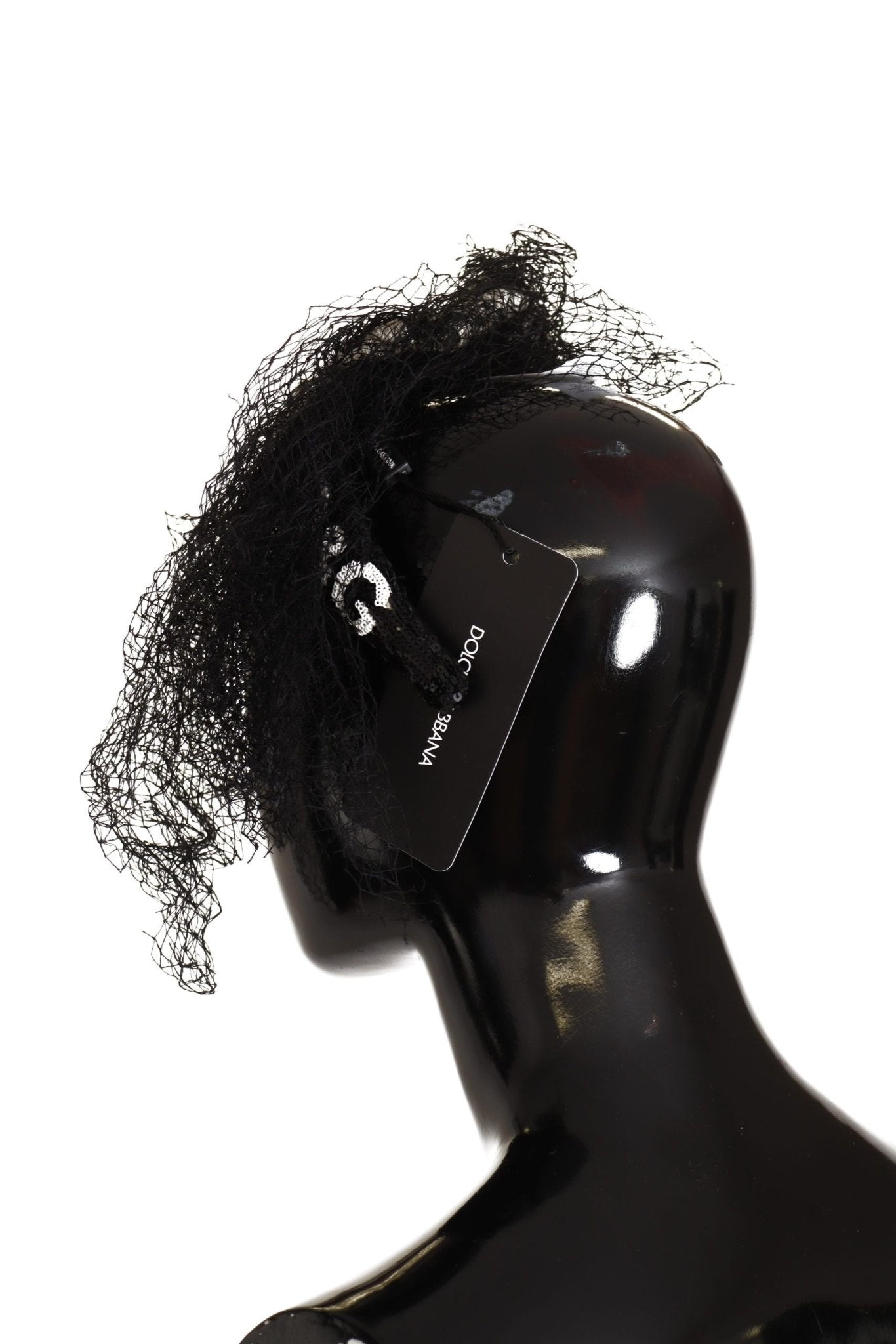 Dolce & Gabbana Glamorous Black Sequined Designer Diadem - Sandy Store ByNet