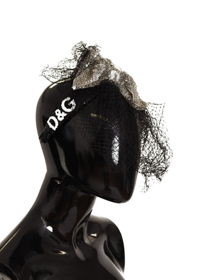 Dolce & Gabbana Glamorous Black Sequined Designer Diadem - Sandy Store ByNet