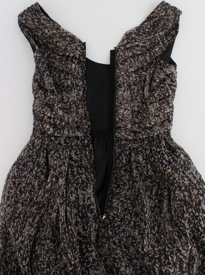 Dolce & Gabbana Glamorous Sequined Silk Full - Length Dress - Sandy Store ByNet