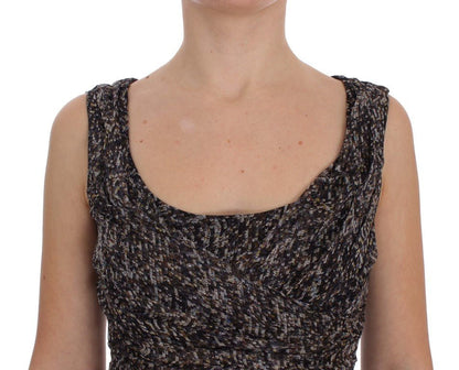 Dolce & Gabbana Glamorous Sequined Silk Full - Length Dress - Sandy Store ByNet