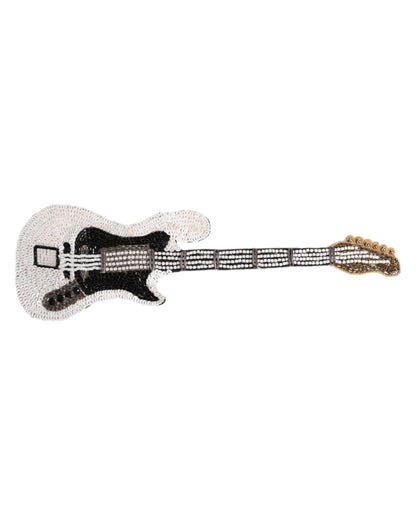 Dolce & Gabbana Gold Brass Logo Beaded Guitar Pin Brooch – par Dolce & Gabbana | Disponible sur Sandy Store ByNet