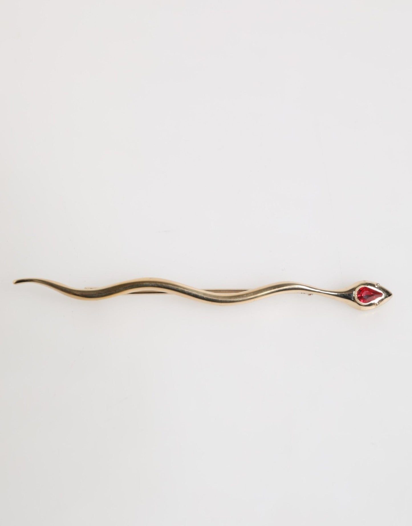 Dolce & Gabbana Gold Brass Red Crystal Spilla Serpente Mens Brooch Pin – par Dolce & Gabbana | Disponible sur Sandy Store ByNet